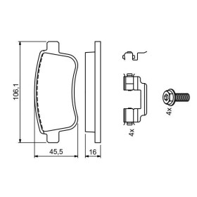 BOSCH Sada brzdových platničiek   0 986 494 735_thumb7