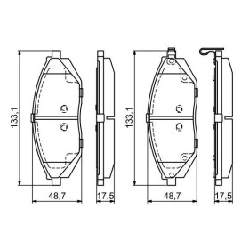 BOSCH Sada brzdových platničiek   0 986 494 684_thumb7