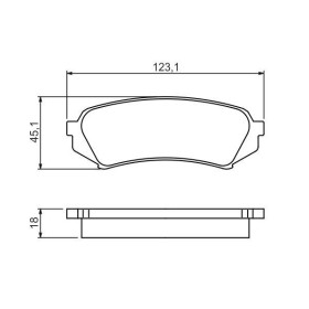 BOSCH Sada brzdových platničiek   0 986 424 641_thumb5