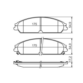 BOSCH Sada brzdových platničiek   0 986 494 483_thumb7