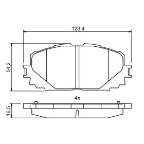 BOSCH Sada brzdových platničiek   0 986 494 770_thumb7