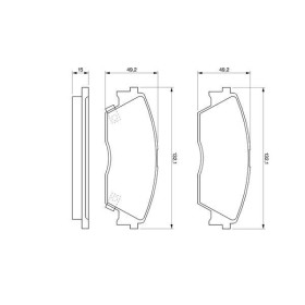 BOSCH Sada brzdových platničiek   0 986 460 972_thumb5