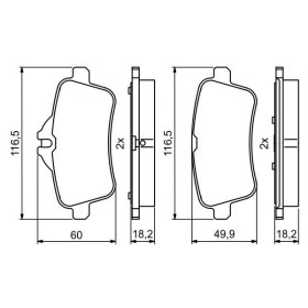 BOSCH Sada brzdových platničiek   0 986 494 783_thumb7