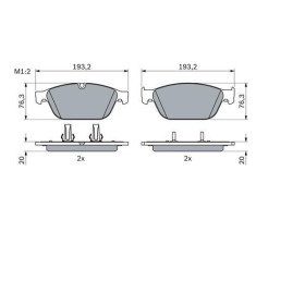 BOSCH Sada brzdových platničiek   0 986 494 988_thumb5