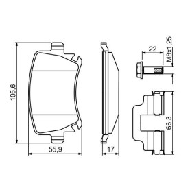 BOSCH Sada brzdových platničiek   0 986 494 649_thumb7