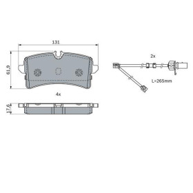 BOSCH Sada brzdových platničiek   0 986 424 404_thumb7