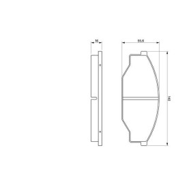 BOSCH Sada brzdových platničiek   0 986 424 382_thumb7