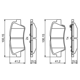 BOSCH Sada brzdových platničiek   0 986 494 768_thumb7