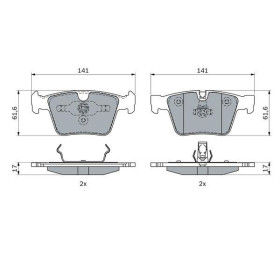 BOSCH Sada brzdových platničiek, kotúč. brzda   0 986 494 967_thumb7