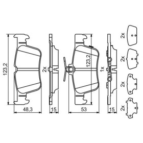 BOSCH Sada brzdových platničiek   0 986 494 839_thumb7