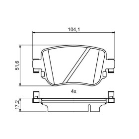 BOSCH Sada brzdových platničiek   0 986 494 797_thumb5