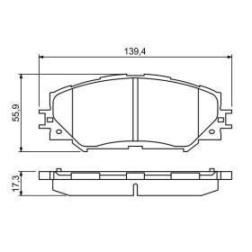 BOSCH Sada brzdových platničiek   0 986 494 240_thumb7