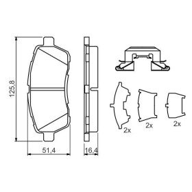 BOSCH Sada brzdových platničiek   0 986 494 652_thumb7