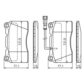 BOSCH Sada brzdových platničiek   0 986 424 577_thumb7