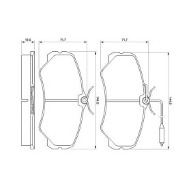 BOSCH Sada brzdových platničiek   0 986 460 998_thumb5