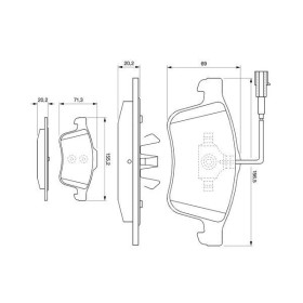 BOSCH Sada brzdových platničiek   0 986 494 071_thumb5