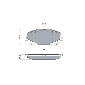 BOSCH Sada brzdových platničiek, kotúč. brzda   0 986 424 939_thumb5