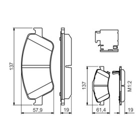 BOSCH Sada brzdových platničiek   0 986 494 638_thumb7