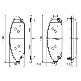 BOSCH Sada brzdových platničiek   0 986 494 370_thumb7