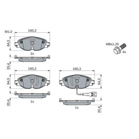 BOSCH Sada brzdových platničiek   0 986 494 660_thumb9