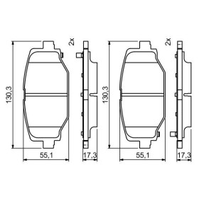 BOSCH Sada brzdových platničiek   0 986 494 767_thumb7