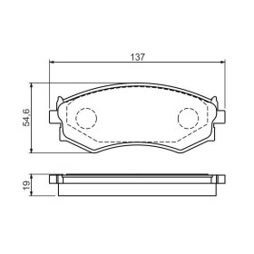 BOSCH Sada brzdových platničiek   0 986 461 139_thumb5