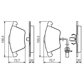 BOSCH Sada brzdových platničiek   0 986 494 283_thumb7