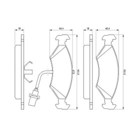 BOSCH Sada brzdových platničiek   0 986 466 403_thumb5