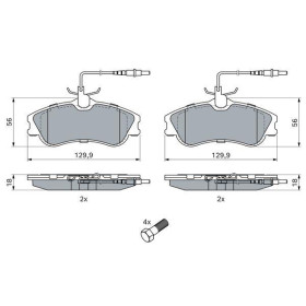 BOSCH Sada brzdových platničiek   0 986 424 414_thumb7