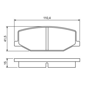 BOSCH Sada brzdových platničiek   0 986 460 935_thumb5