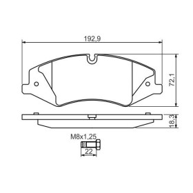 BOSCH Sada brzdových platničiek   0 986 494 408_thumb5