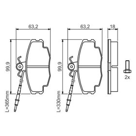 BOSCH Sada brzdových platničiek   0 986 461 117_thumb5