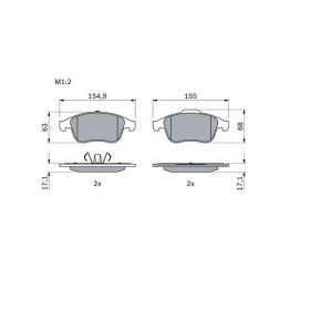 BOSCH Sada brzdových platničiek   0 986 494 401_thumb5