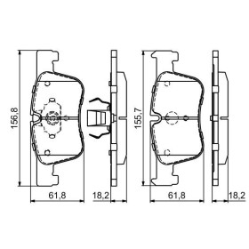 BOSCH Sada brzdových platničiek   0 986 494 689_thumb7