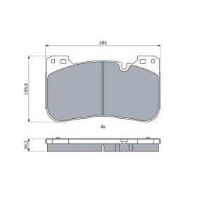 BOSCH Sada brzdových platničiek   0 986 424 921_thumb5