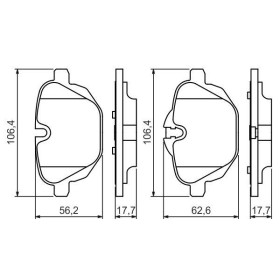 BOSCH Sada brzdových platničiek   0 986 494 432_thumb5