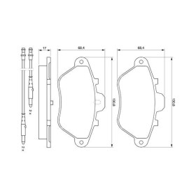 BOSCH Sada brzdových platničiek   0 986 460 956_thumb5