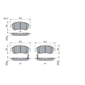 BOSCH Sada brzdových platničiek   0 986 494 054_thumb6