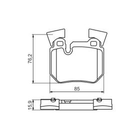 BOSCH Sada brzdových platničiek   0 986 494 421_thumb5