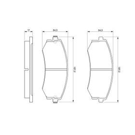 BOSCH Sada brzdových platničiek   0 986 424 215_thumb7