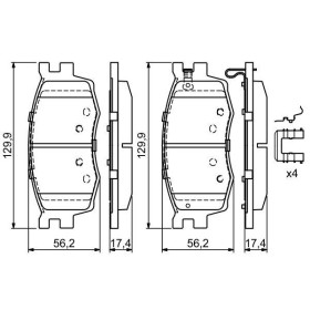 BOSCH Sada brzdových platničiek   0 986 494 617_thumb7