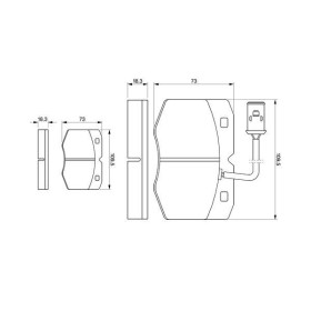 BOSCH Sada brzdových platničiek   0 986 424 240_thumb5