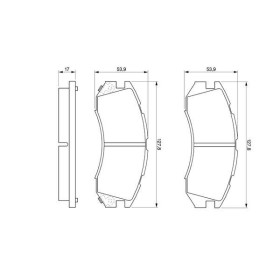 BOSCH Sada brzdových platničiek   0 986 460 984_thumb5