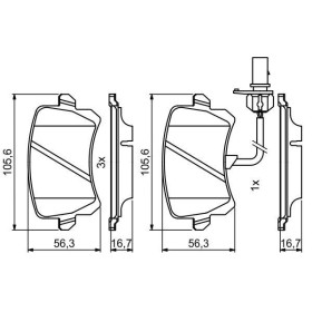 BOSCH Sada brzdových platničiek   0 986 494 814_thumb7