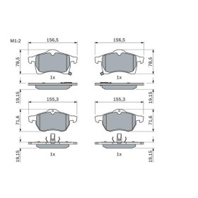 BOSCH Sada brzdových platničiek   0 986 424 457_thumb7