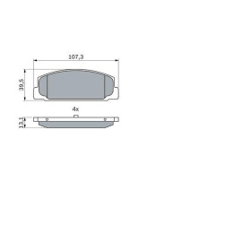 BOSCH Sada brzdových platničiek   0 986 424 817_thumb5