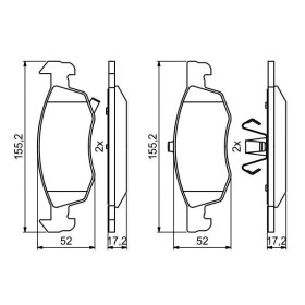 BOSCH Sada brzdových platničiek   0 986 494 824_thumb7