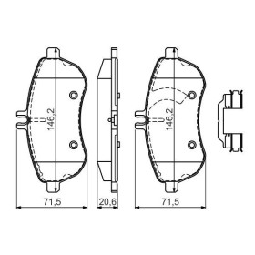 BOSCH Sada brzdových platničiek   0 986 494 593_thumb5