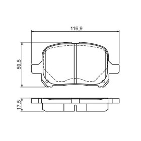 BOSCH Sada brzdových platničiek   0 986 424 639_thumb5