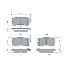 BOSCH Sada brzdových platničiek   0 986 424 956_thumb5